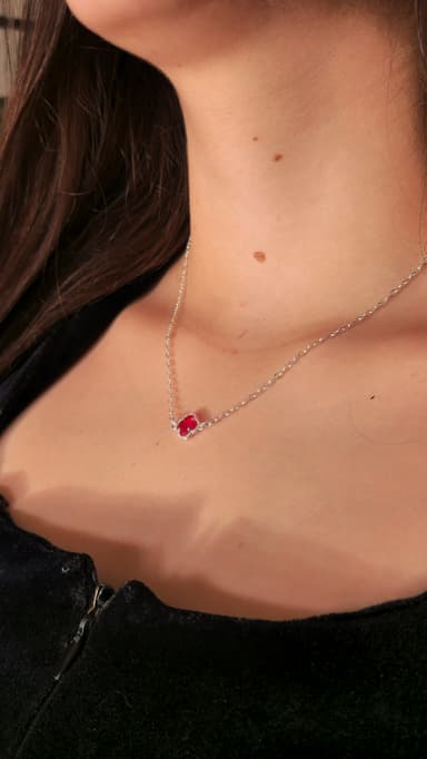 Colar de Prata Ruby Fem