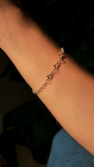 Pulseira 3 Tri Cristal Fem