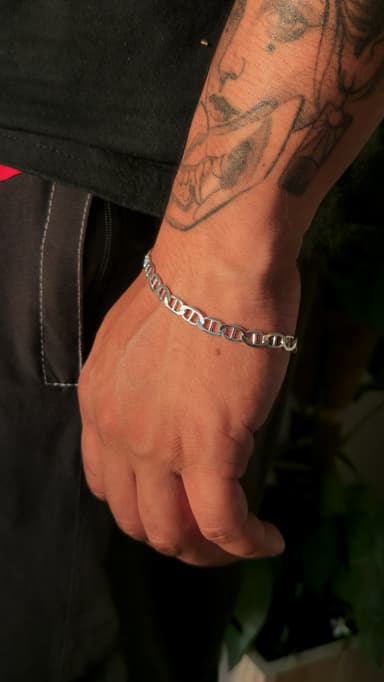 Pulseira de Prata 7mm Masc